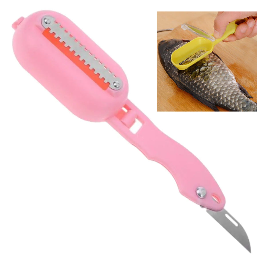 Dispozitiv pentru curatarea solzilor de peste, Zola®, plastic, 20x5.5 cm, roz Dispozitiv pentru curatarea solzilor de peste, Zola®, plastic, 20x5.5 cm, roz